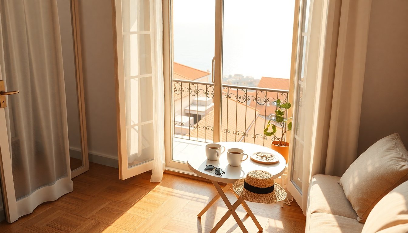 Sunny four-room flat in Centro Mare of Savona with elevator and balcony
