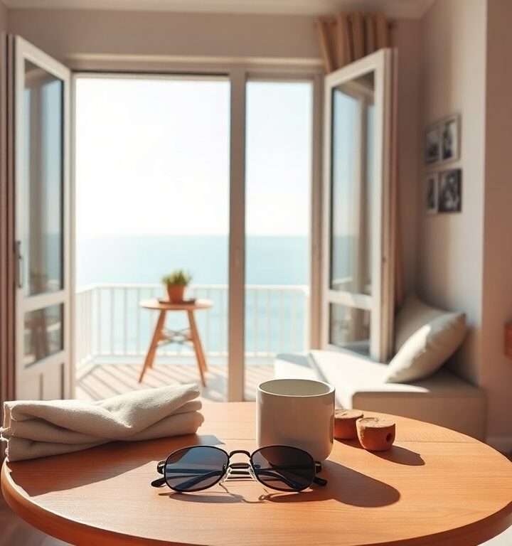 Three-room apartment with terrace and sea view for holiday or investment
