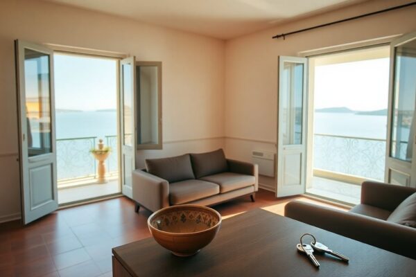 Three-room seaside apartment in Castiglioncello with garage